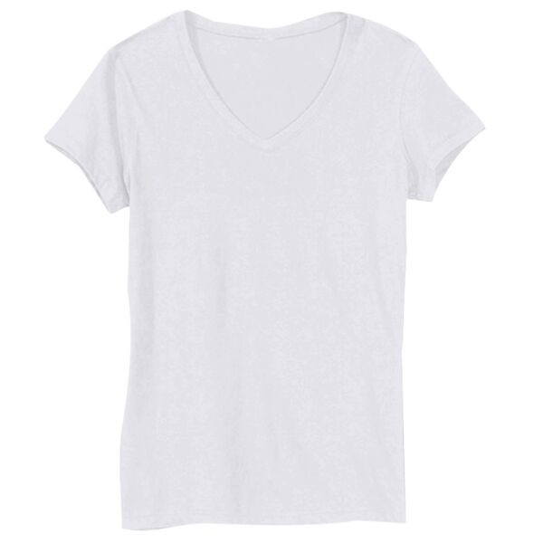 Ladies' Jersey Short-Sleeve V-Neck T-Shirt Thumbnail