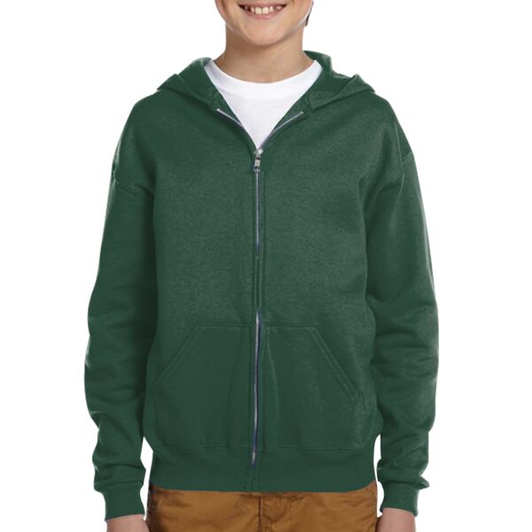 Youth NuBlend® Fleece Full-Zip Hooded Sweatshirt Thumbnail