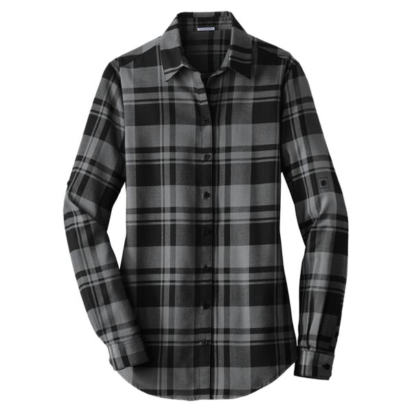 Women's Plaid Flannel Tunic Thumbnail