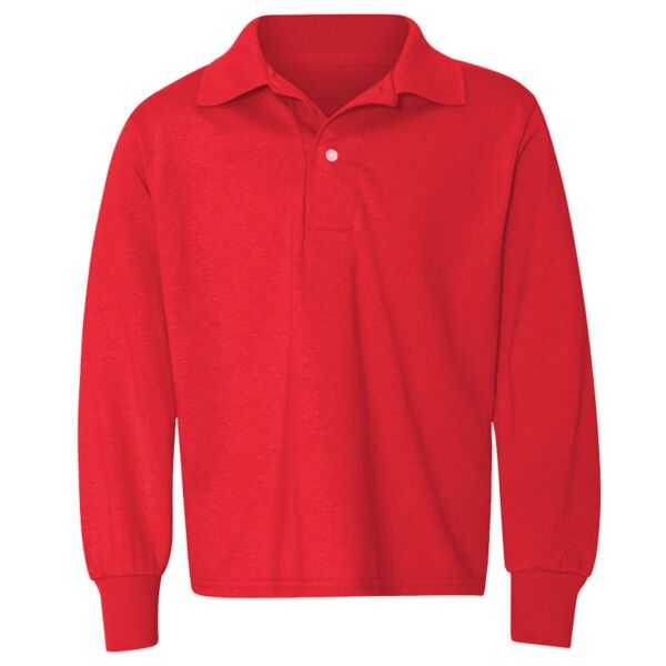 Youth SpotShield™ Long-Sleeve Jersey Polo Thumbnail