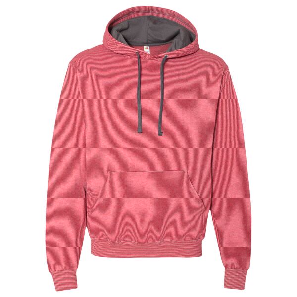 Adult Sofspun® Striped Hooded Sweatshirt Thumbnail