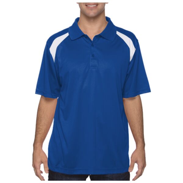 Adult 4 oz. Polytech Colorblock Polo Thumbnail